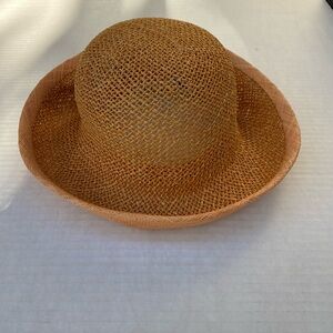 Grevi Mode Firenze‎ Italy Vintage Orange Straw Hat
